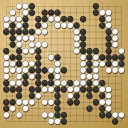 Board position at the end of game WAGC 2018 - Round 8 - Game 7: Torben Pedersen vs Manh-Linh Nguyen