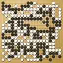 Board position at the end of game WAGC 2019 - Round 1 - Game 6: Severin Hanevik vs Fu Te Yang
