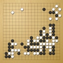Board position at the end of game WAGC 2019 - Round 1 - Game 4: Tsubasa Kawaguchi vs Wai Chong Chan