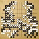 Board position at the end of game WAGC 2019 - Round 2 - Game 5: Alessandro Martinelli vs Tsubasa Kawaguchi