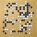 Board position at the end of game WAGC 2019 - Round 2 - Game 1: Chen Wang vs Thomas Debarre