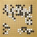 Board position at the end of game WAGC 2019 - Round 2 - Game 7: Francois Gonze vs Birand Adal
