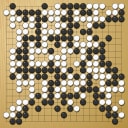Board position at the end of game WAGC 2019 - Round 2 - Game 8: Jesse Savo vs Shou-kai Lee