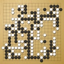 Board position at the end of game WAGC 2019 - Round 3 - Game 7: Milos Bojanic vs Miguel Escribamo Perez