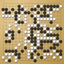 Board position at the end of game WAGC 2019 - Round 3 - Game 3: Qi-you Wu vs Thomas Debarre