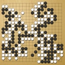 Board position at the end of game WAGC 2019 - Round 3 - Game 1: Timur Sankin vs Chen Wang