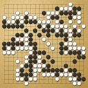 Board position at the end of game WAGC 2019 - Round 4 - Game 9: Celeste Abat vs Ilja Busko