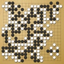 Board position at the end of game WAGC 2019 - Round 7 - Game 8: Cary Jin vs Jonas Welticke