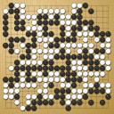 Board position at the end of game WAGC 2019 - Round 7 - Game 4: Dmytro Bogatskyy vs Timotej Suc