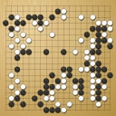 Board position at the end of game WAGC 2019 - Round 7 - Game 7: Ilja Busko vs Thomas Debarre
