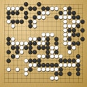 Board position at the end of game WAGC 2019 - Round 7 - Game 2: Jaesung Lee vs Tsubasa Kawaguchi