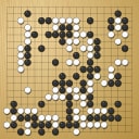 Board position at the end of game WAGC 2019 - Round 7 - Game 10: Shou-kai Lee vs Miguel Escribamo Perez