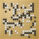 Board position at the end of game WAGC 2019 - Round 8 - Game 3: Nai-San Chan vs Tsubasa Kawaguchi