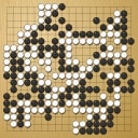 Board position at the end of game WAGC 2019 - Round 8 - Game 5: Qi-you Wu vs Phuoc Dinh Tran