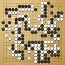 Board position at the end of game WAGC 2021 - Round 1 - Game 2: David Mitchell vs Yi-Tien Chan
