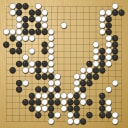 Board position at the end of game WAGC 2021 - Round 1 - Game 5: Dmytro Yatsenko vs Stanislaw Frejlak