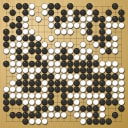 Board position at the end of game WAGC 2021 - Round 1 - Game 11: Lukas Kraemer vs Ricky Zhao