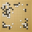 Board position at the end of game WAGC 2021 - Round 1 - Game 10: Shunji Morikawa vs Lucas Chun Teng Yeo