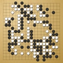 Board position at the end of game WAGC 2021 - Round 2 - Game 10: Fernando Aguilar vs Denis Dobranis