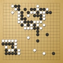 Board position at the end of game WAGC 2021 - Round 3 - Game 14: David Mitchell vs Alessandro Pace