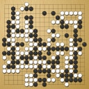 Board position at the end of game WAGC 2021 - Round 3 - Game 2: Vjacheslav Kajmin vs Yi-Tien Chan