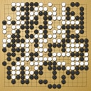 Board position at the end of game WAGC 2021 - Round 4 - Game 21: Damir Ganeyev vs Zhen Yang Lim