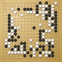 Board position at the end of game WAGC 2021 - Round 5 - Game 8: Chahine Koleejan vs Shunji Morikawa