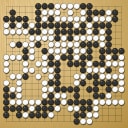 Board position at the end of game WAGC 2021 - Round 5 - Game 3: Dabeen Kim vs Benjamin Drean-Guenaizia