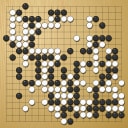Board position at the end of game WAGC 2021 - Round 5 - Game 2: Yi-Tien Chan vs Stanislaw Frejlak