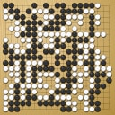 Board position at the end of game WAGC 2021 - Round 6 - Game 14: David Mitchell vs Dimitris Katsouris