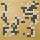 Board position at the end of game WAGC 2022 - Round 1 - Game 4: Yi Han Chen vs Satoshi Hiraoka