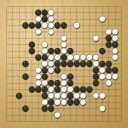 Board position at the end of game WAGC 2022 - Round 2 - Game 11: Aguido Horatio Davis vs Andrej Kralj