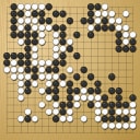 Board position at the end of game WAGC 2022 - Round 2 - Game 2: Park Young Woon vs Satoshi Hiraoka