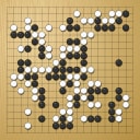 Board position at the end of game WAGC 2022 - Round 3 - Game 2: Denis Dobranis vs Choi Hwan Young