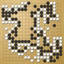 Board position at the end of game WAGC 2022 - Round 4 - Game 15: Bende Barcza vs Lucman Bounoider