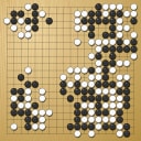 Board position at the end of game WAGC 2022 - Round 4 - Game 9: Matthew Burrall vs Julio Melchert