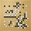 Board position at the end of game WAGC 2022 - Round 4 - Game 5: Satoshi Hiraoka vs Sofia Malatesta