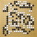Board position at the end of game WAGC 2022 - Round 5 - Game 4: Wan-Kao Lou vs Satoshi Hiraoka