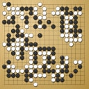 Board position at the end of game WAGC 2022 - Round 5 - Game 5: Yu-Cheng Lai vs Matthew Burrall