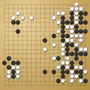 Board position at the end of game WAGC 2022 - Round 6 - Game 1: Thomas Debarre vs Baoxiang Bai