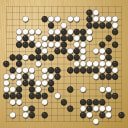 Board position at the end of game WAGC 2023 - Round 1 - Game 4: Yongwoon Park vs Zhengbo Zhao