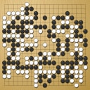 Board position at the end of game WAGC 2023 - Round 2 - Game 5: Andreas Goetzfried vs Mirta Medak