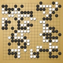 Board position at the end of game WAGC 2023 - Round 3 - Game 1: Jeong-seon Kim vs Karl Irwin