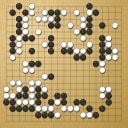 Board position at the end of game WAGC 2023 - Round 3 - Game 5: Yongwoon Park vs Soeren Ohlenbusch