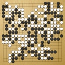 Board position at the end of game WAGC 2023 - Round 4 - Game 7: Benjamin Blanchard vs Jianxi Chen