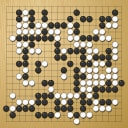 Board position at the end of game WAGC 2023 - Round 4 - Game 2: Chukun Yang vs Jie Hui Kwa