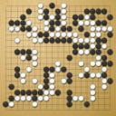 Board position at the end of game WAGC 2023 - Round 6 - Game 8: Renate Reisenegger vs Tim Hunt