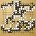 Board position at the end of game WAGC 2023 - Round 6 - Game 7: Santiago Laplagne vs Dragan Dubakovic
