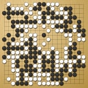 Board position at the end of game WAGC 2023 - Round 6 - Game 1: Yoshiki Kurita vs Jeong-seon Kim