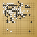 Board position at the end of game WAGC 2023 - Round 7 - Game 5: Schayan Hamrah vs Andreas Goetzfried